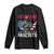 Veterans Against Fascists Long Sleeve Shirt Patriotic Soldier Vintage American Flag - Print Your Wear