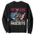 Veterans Against Fascists Sweatshirt Patriotic Soldier Vintage American Flag - Print Your Wear