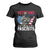 Veterans Against Fascists T Shirt For Women Patriotic Soldier Vintage American Flag - Print Your Wear