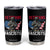 Veterans Against Fascists Tumbler Cup Patriotic Soldier Vintage American Flag - Print Your Wear