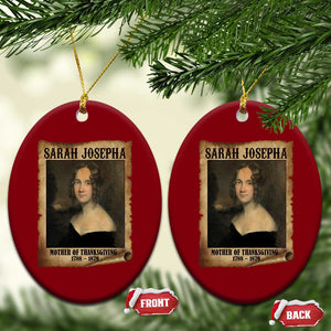 Sarah Josepha Hale Ceramic Ornament Mother Of Thanksgiving TS11 Print Your Wear
