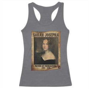 Sarah Josepha Hale Racerback Tank Top Mother Of Thanksgiving TS11 Charcoal Print Your Wear