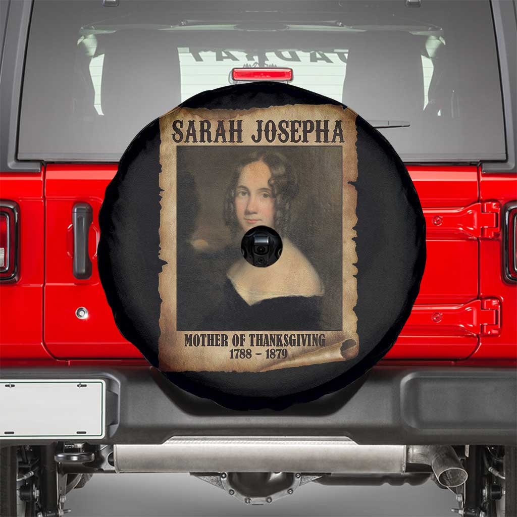 Sarah Josepha Hale Spare Tire Cover Mother Of Thanksgiving TS11 Black Print Your Wear