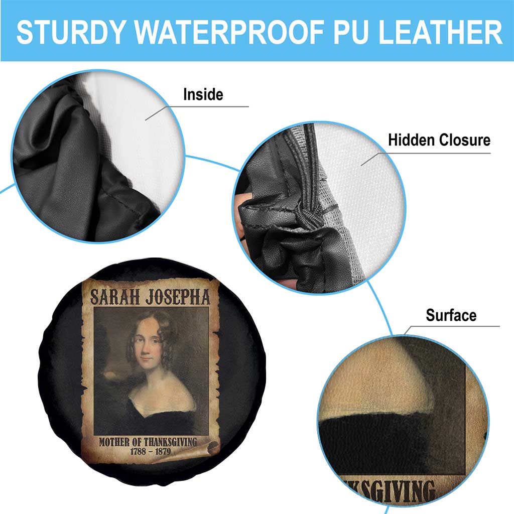 Sarah Josepha Hale Spare Tire Cover Mother Of Thanksgiving TS11 Print Your Wear