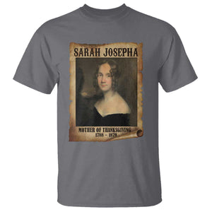 Sarah Josepha Hale T Shirt Mother Of Thanksgiving TS11 Charcoal Print Your Wear