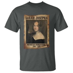 Sarah Josepha Hale T Shirt Mother Of Thanksgiving TS11 Dark Heather Print Your Wear