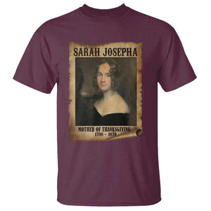 Sarah Josepha Hale T Shirt Mother Of Thanksgiving TS11 Maroon Print Your Wear