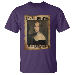 Sarah Josepha Hale T Shirt Mother Of Thanksgiving TS11 Purple Print Your Wear