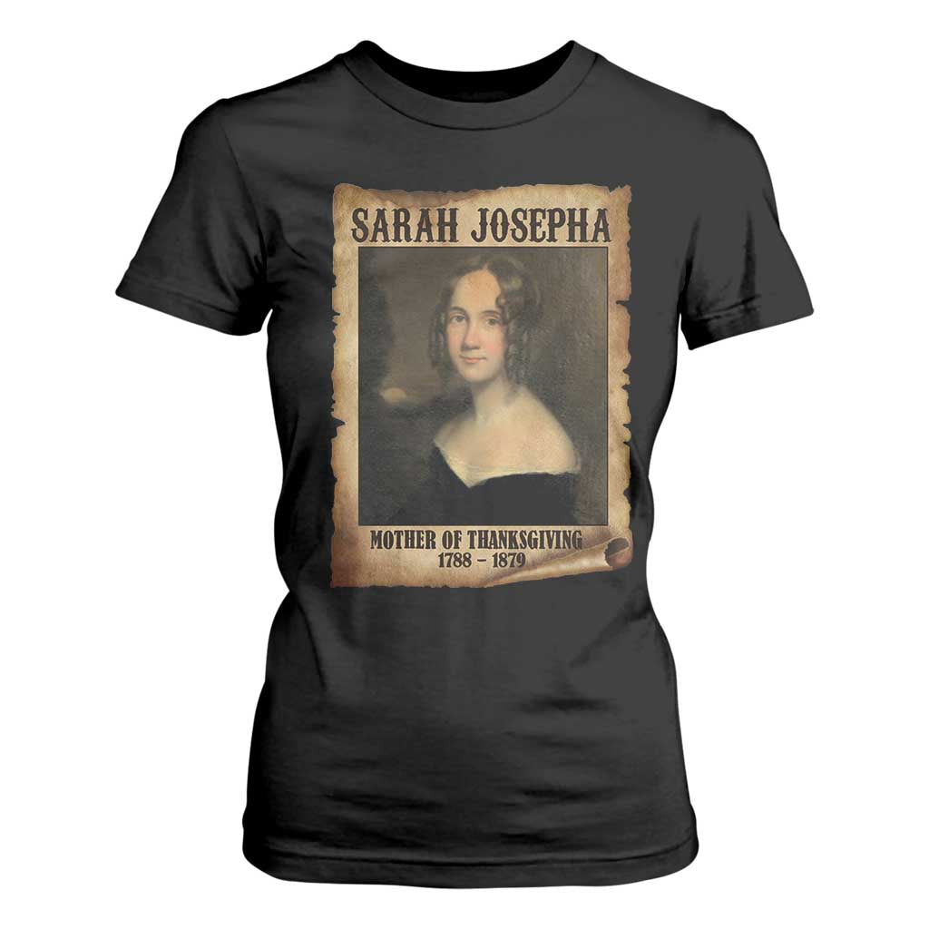 Sarah Josepha Hale T Shirt For Women Mother Of Thanksgiving TS11 Black Print Your Wear