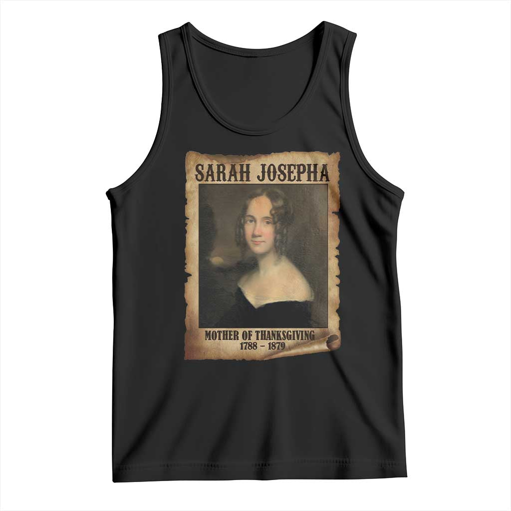 Sarah Josepha Hale Tank Top Mother Of Thanksgiving TS11 Black Print Your Wear