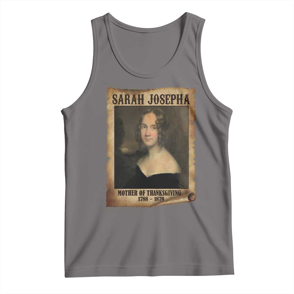 Sarah Josepha Hale Tank Top Mother Of Thanksgiving TS11 Deep Heather Print Your Wear