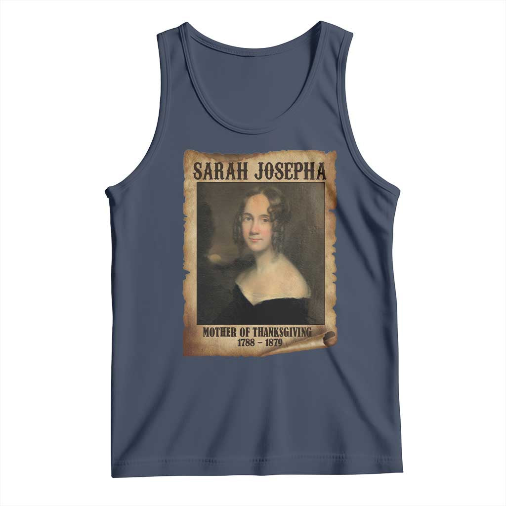 Sarah Josepha Hale Tank Top Mother Of Thanksgiving TS11 Navy Print Your Wear