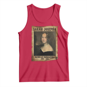 Sarah Josepha Hale Tank Top Mother Of Thanksgiving TS11 Red Print Your Wear