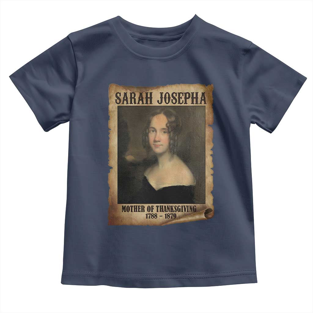 Sarah Josepha Hale Toddler T Shirt Mother Of Thanksgiving TS11 Navy Print Your Wear