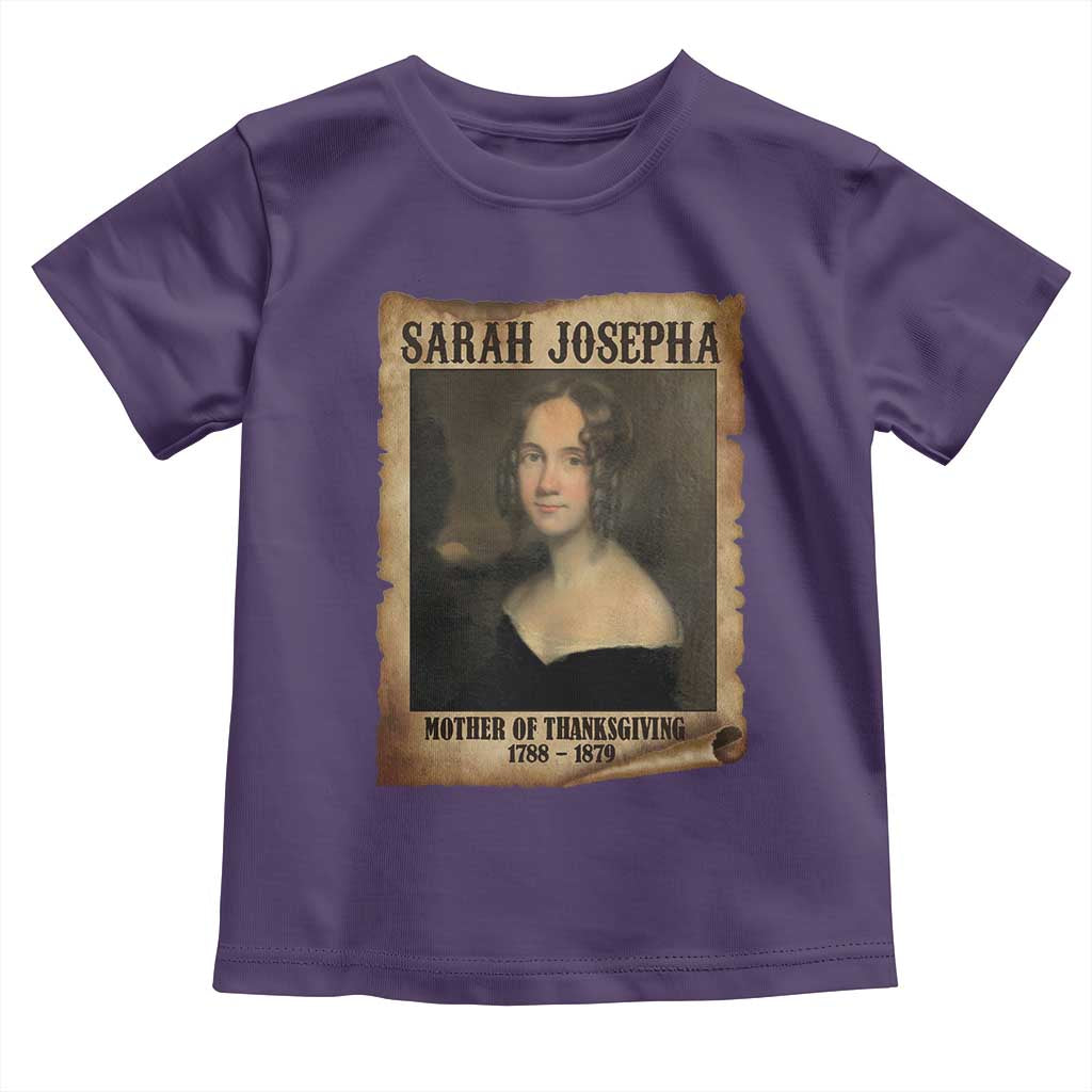 Sarah Josepha Hale Toddler T Shirt Mother Of Thanksgiving TS11 Purple Print Your Wear