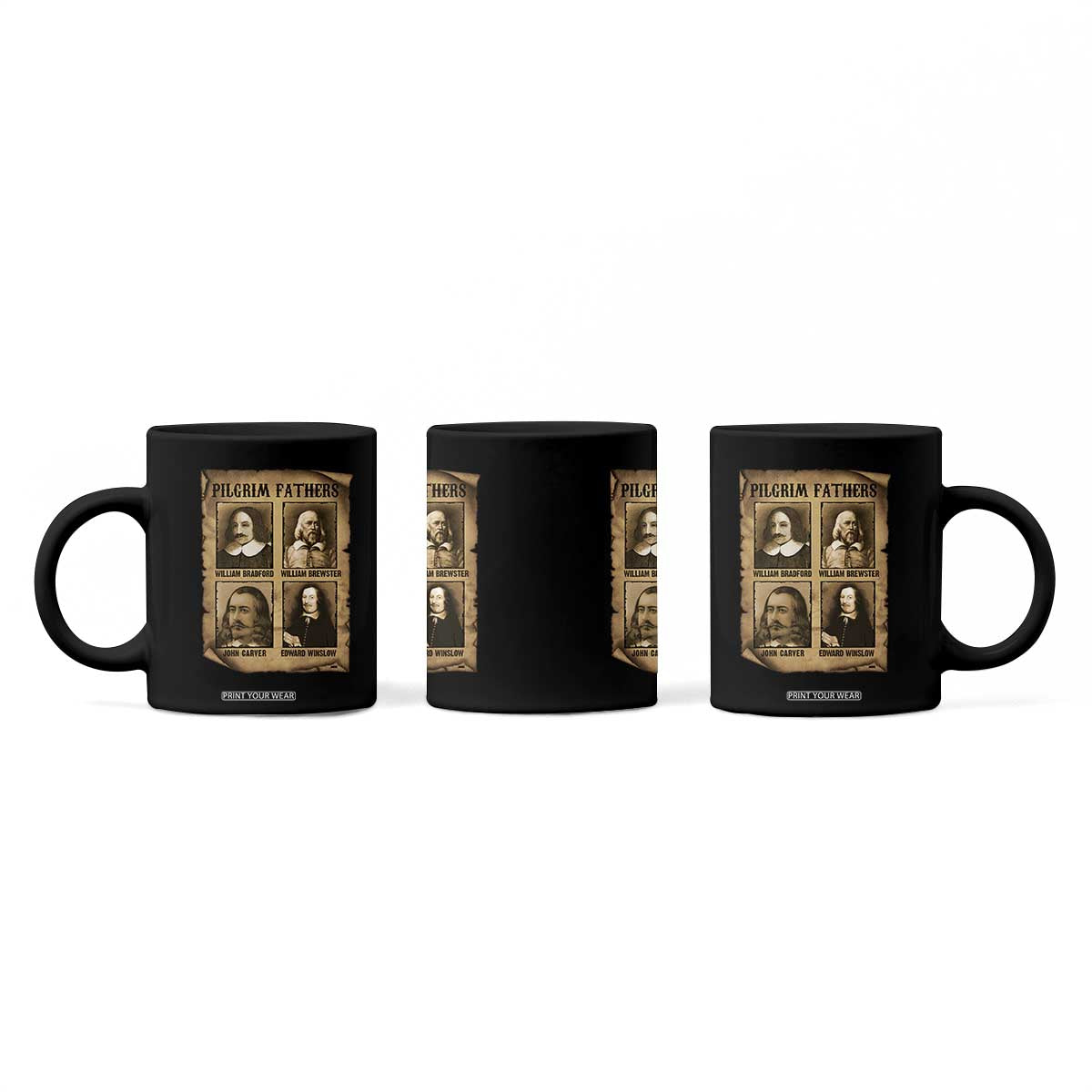 Thanksgiving Pilgrim Fathers Coffee Mug Plymouth Colony Massachusetts History TS11 Print Your Wear