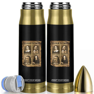 Thanksgiving Pilgrim Fathers Bullet Tumbler Plymouth Colony Massachusetts History TS11 Black Print Your Wear