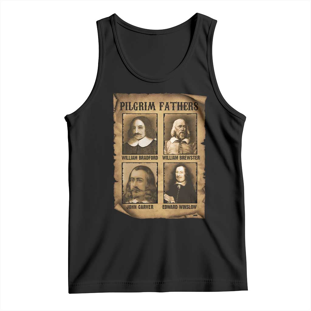Thanksgiving Pilgrim Fathers Tank Top Plymouth Colony Massachusetts History TS11 Black Print Your Wear