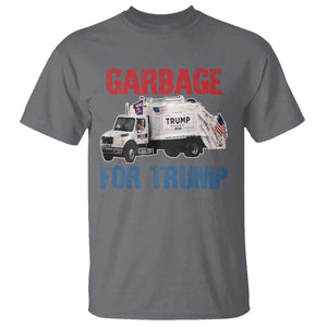 Garbage For Trump 2024 T Shirt Vintage Truck American Flag TS11 Charcoal Print Your Wear