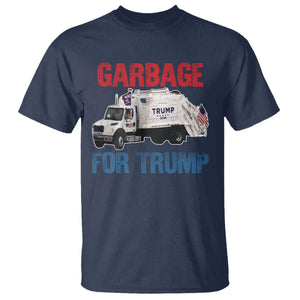 Garbage For Trump 2024 T Shirt Vintage Truck American Flag TS11 Navy Print Your Wear
