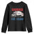 Garbage For Trump 2024 Youth Sweatshirt Vintage Truck American Flag TS11 Black Print Your Wear