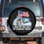 Funny Trump Garbage 2024 Spare Tire Cover How Do You Like My Garbage Truck American Flag TS11 No hole Black Print Your Wear