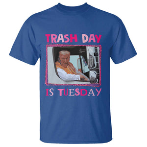 Funny Trump Garbage 2024 T Shirt Trash Day Is Tuesday Pink Trump TS11 Royal Blue Print Your Wear