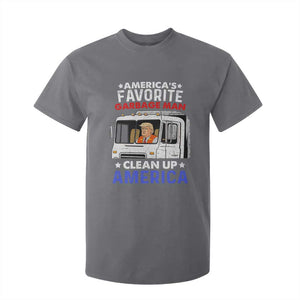 Funny Trump Garbage 2024 T Shirt For Kid America's Favorite Garbage Man Clean Up America TS11 Charcoal Print Your Wear