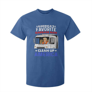 Funny Trump Garbage 2024 T Shirt For Kid America's Favorite Garbage Man Clean Up America TS11 Royal Blue Print Your Wear