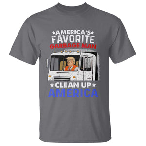 Funny Trump Garbage 2024 T Shirt America's Favorite Garbage Man Clean Up America TS11 Charcoal Print Your Wear