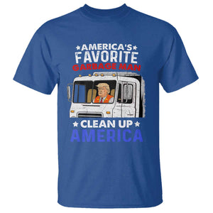Funny Trump Garbage 2024 T Shirt America's Favorite Garbage Man Clean Up America TS11 Royal Blue Print Your Wear