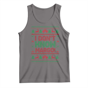 I Dont Know Margo Christmas Movie Tank Top Funny Xmas Couple Matching TS11 Deep Heather Print Your Wear