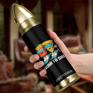 Funny Skiing Food Lover Bullet Tumbler How To Ski Pizza French Fries Skier TS11 Print Your Wear