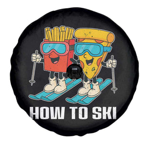 Funny Skiing Food Lover Spare Tire Cover How To Ski Pizza French Fries Skier TS11 Print Your Wear