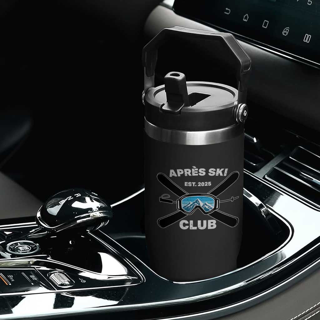 Apres Ski Club 2025 Flip Straw Tumbler Skiing Winter Sport Mountain TS11 Print Your Wear