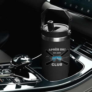 Apres Ski Club 2025 Flip Straw Tumbler Skiing Winter Sport Mountain TS11 Print Your Wear