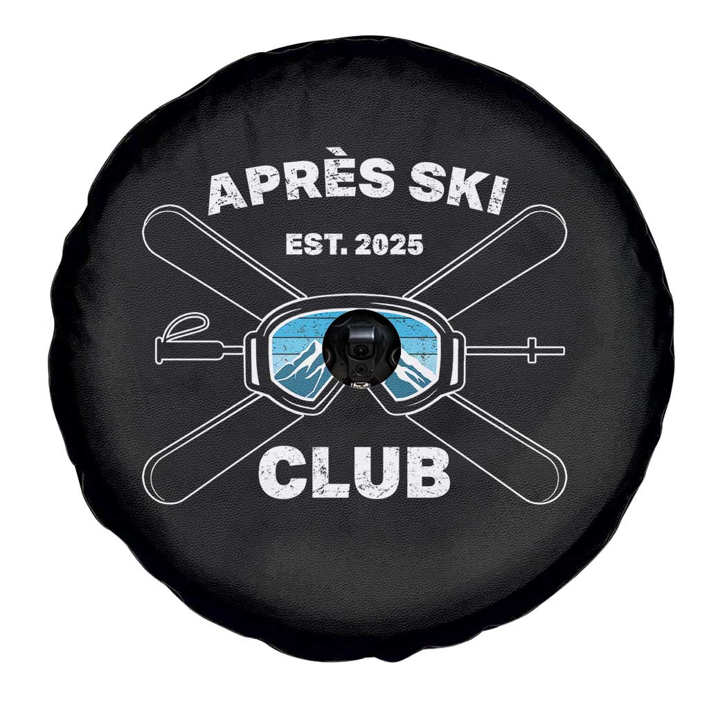Apres Ski Club 2025 Spare Tire Cover Skiing Winter Sport Mountain TS11 Print Your Wear