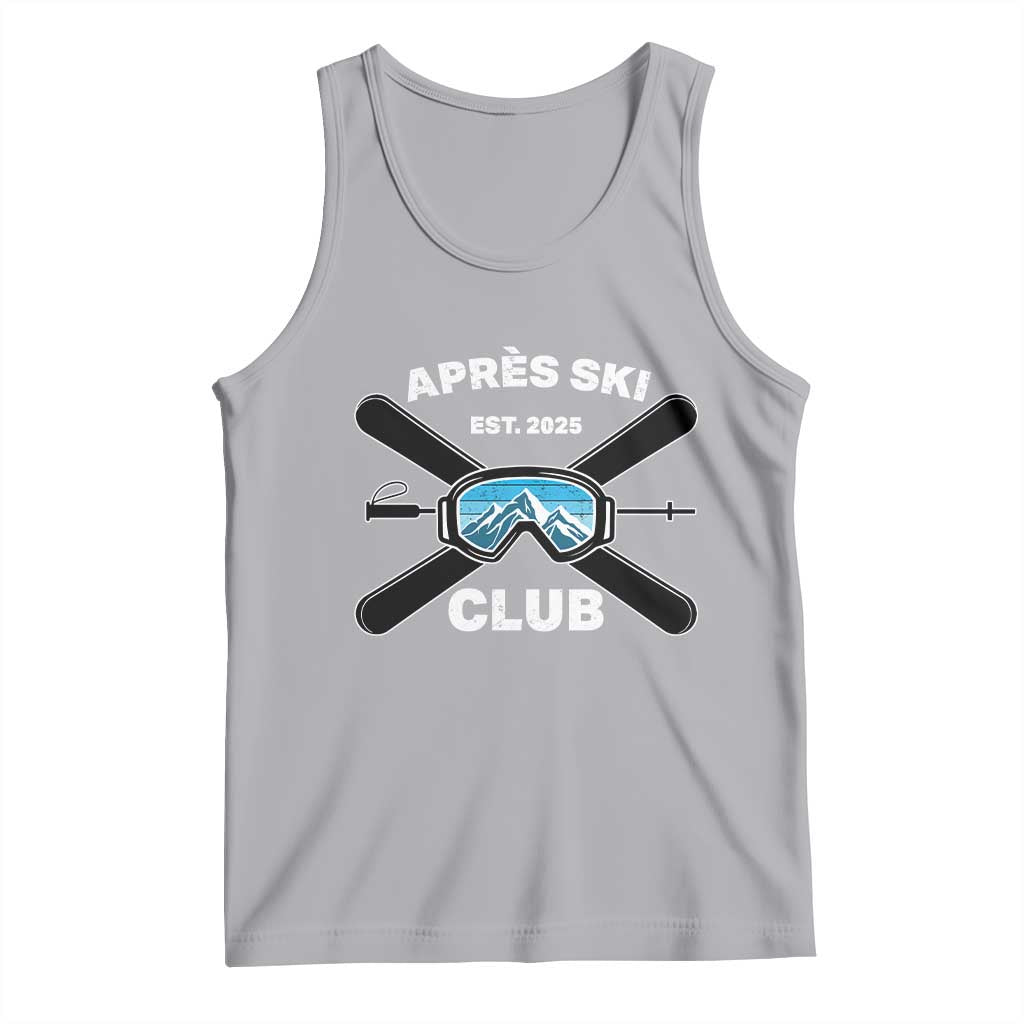 Apres Ski Club 2025 Tank Top Skiing Winter Sport Mountain TS11 Athletic Heather Print Your Wear