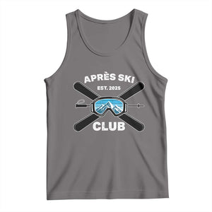 Apres Ski Club 2025 Tank Top Skiing Winter Sport Mountain TS11 Deep Heather Print Your Wear
