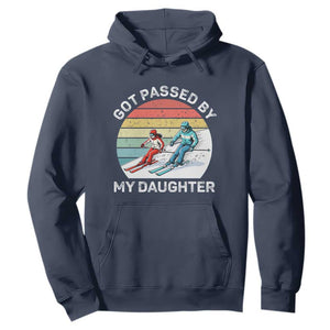 Funny Skiing Dad Hoodie Got Passed By My Daughter Retro Vintage TS11 Navy Print Your Wear