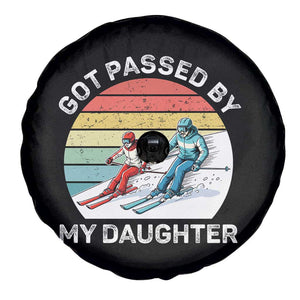 Funny Skiing Dad Spare Tire Cover Got Passed By My Daughter Retro Vintage TS11 Print Your Wear