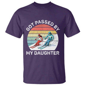 Funny Skiing Dad T Shirt Got Passed By My Daughter Retro Vintage TS11 Purple Print Your Wear