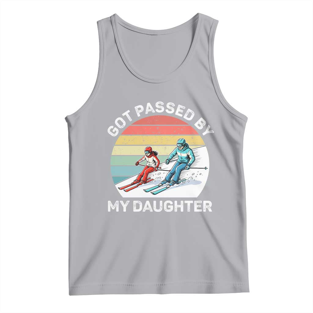 Funny Skiing Dad Tank Top Got Passed By My Daughter Retro Vintage TS11 Athletic Heather Print Your Wear