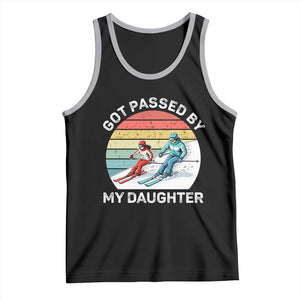 Funny Skiing Dad Tank Top Got Passed By My Daughter Retro Vintage TS11 Black Athletic Heather Print Your Wear