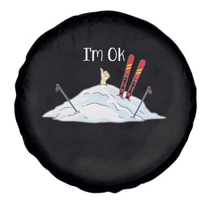 Funny Skiing Snowboarding Spare Tire Cover I Am Okay Ski Crash Winter Sport TS11 Print Your Wear