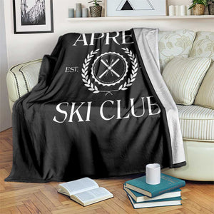 Apres Ski Club 2025 Throw Blanket Winter Vacation Drinking Party TS11 Print Your Wear