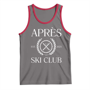 Apres Ski Club 2025 Tank Top Winter Vacation Drinking Party TS11 Deep Heather Red Print Your Wear