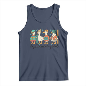 Funny Ski Snowboard Goose Tank Top Up To Snow Good Winter Sport TS11 Navy Print Your Wear
