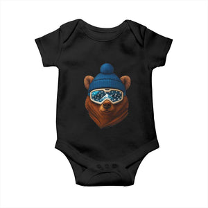 Grizzly Bear Snowboard Goggles Skiing Snow Winter Sport Baby Onesie TS11 Black Print Your Wear