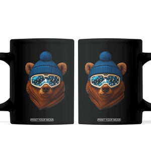 Grizzly Bear Snowboard Goggles Skiing Snow Winter Sport Coffee Mug TS11 Black Print Your Wear